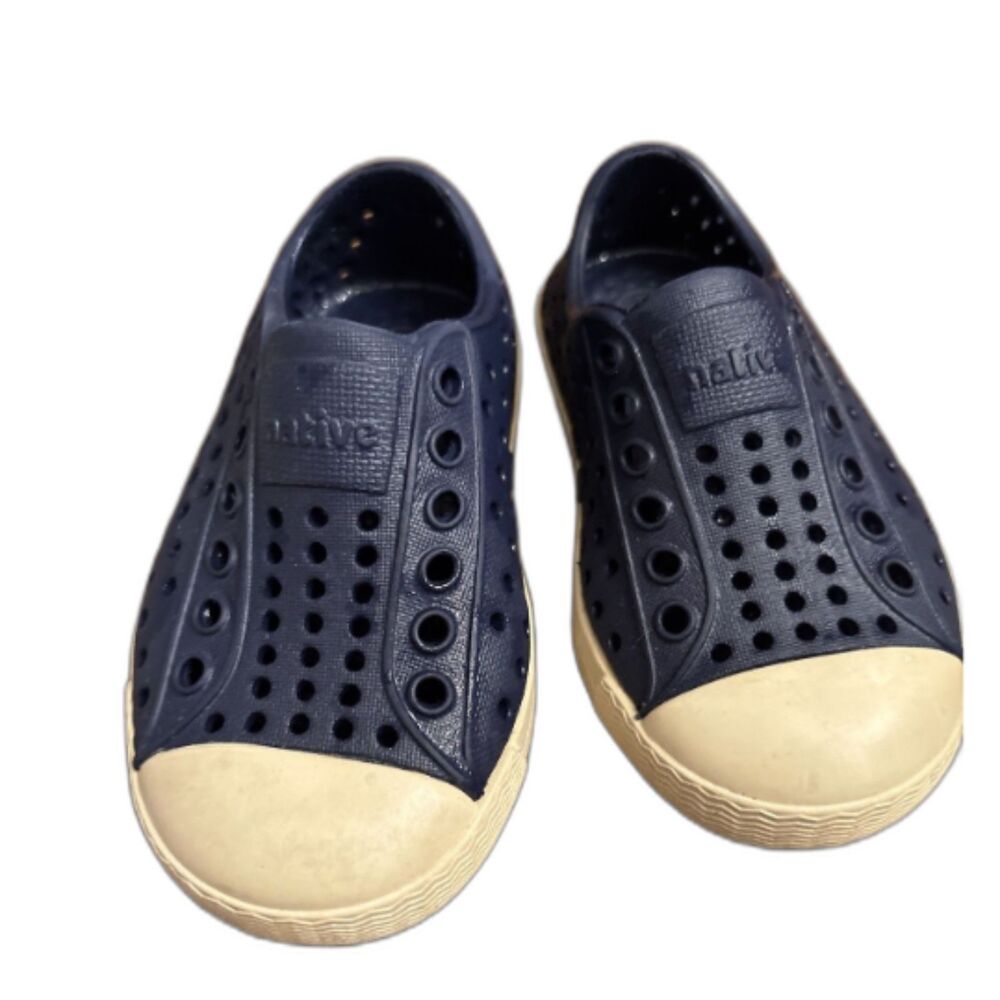 NATIVE JEFFERSON KIDS CASUAL SHOES NAVY BLUE C5